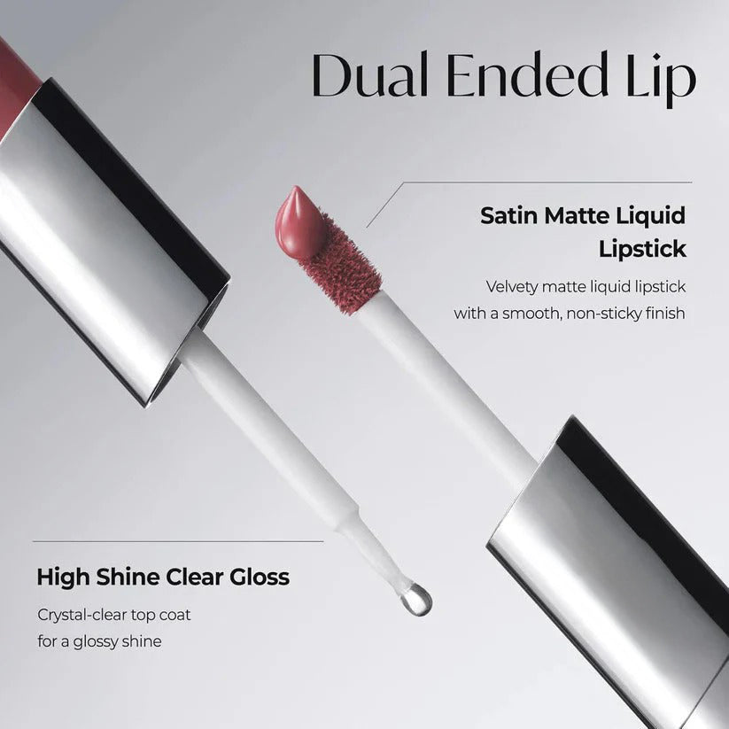 LAST DAY! 50% OFF Dual-Ended Velvet Matte & Gloss Liquid Lipstick