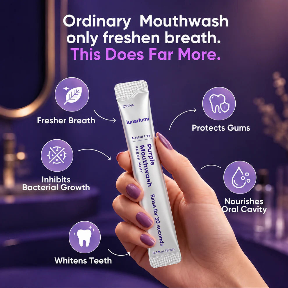 LAST DAY! 50% OFF Purple Whitening Mouthwash