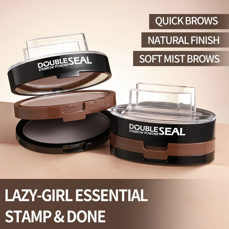 🔥 LAST DAY: BUY 1 GET 1 FREE 🌸 2-Color Waterproof Brow Stamp Kit for Quick, Natural-Looking Brows