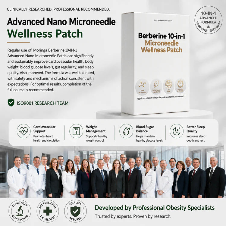 Nano Microneedle Berberine 10-in-1 Microneedle Wellness Patch