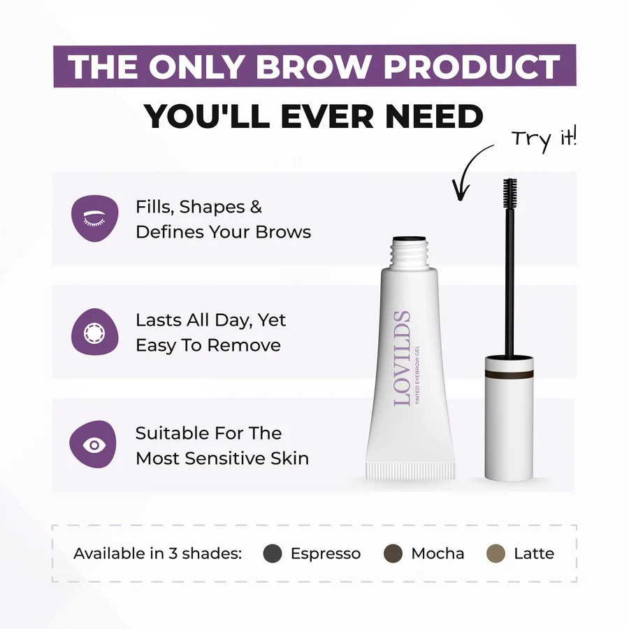 LOVILDS Tinted Eyebrow Gel